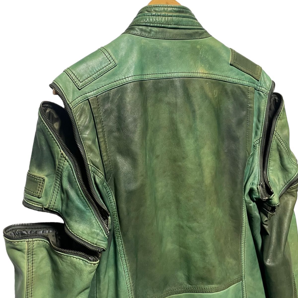 希少 DIESEL ディーゼル レザージャケット ヴィンテージ加工 希少 DIESEL ディーゼル レザージャケット ヴィンテージ加工