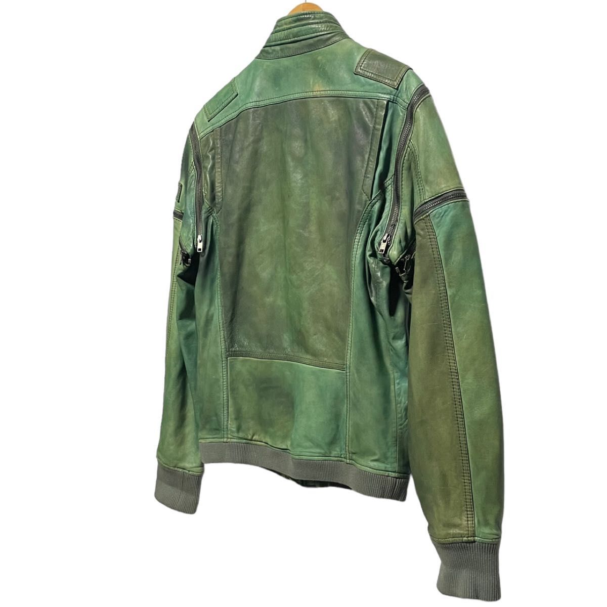 希少 DIESEL ディーゼル レザージャケット ヴィンテージ加工 希少 DIESEL ディーゼル レザージャケット ヴィンテージ加工
