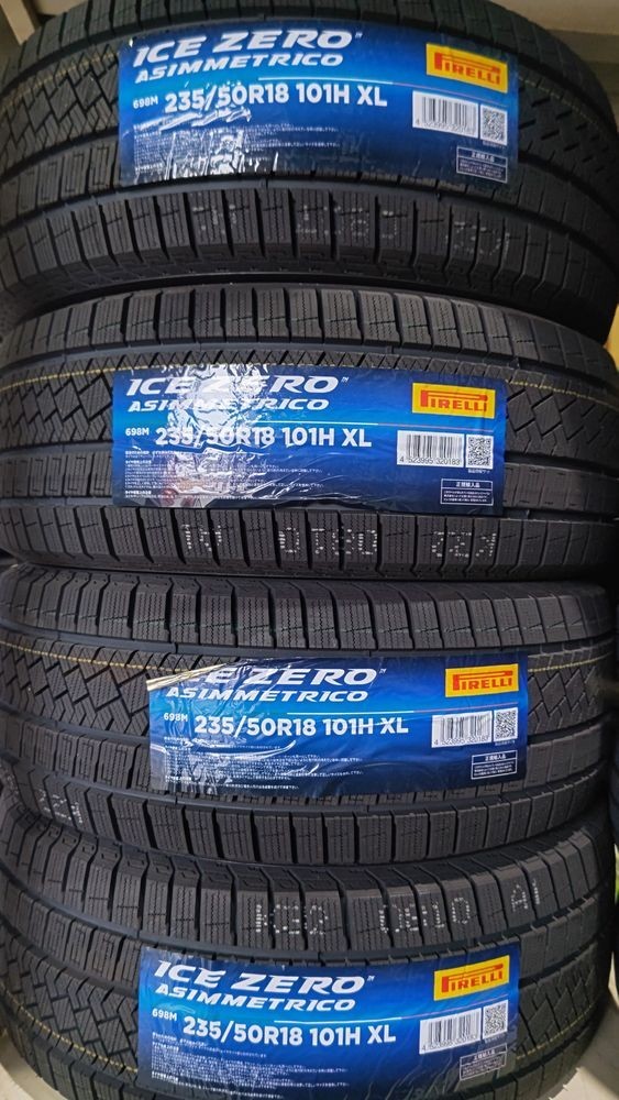 【 即納 在庫処分 2022年製 】ピレリ アイスゼロ アシンメトリコ 235/50R18 101H XL 4本 新品 正規品 個人宅可 ICE ZERO ASIMMETRICO_画像1