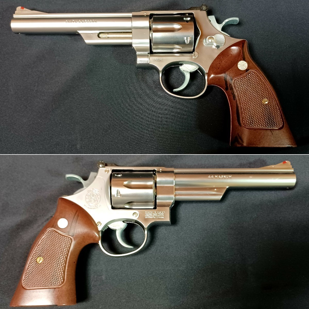 MARUSHIN マルシン ガスガン S&W スミス&ウエッソン 44 MAGNUM M629 44マグナム 金属製 カートリッジ ASGK刻印 SMITH&WESSON 【難アリ】_画像2