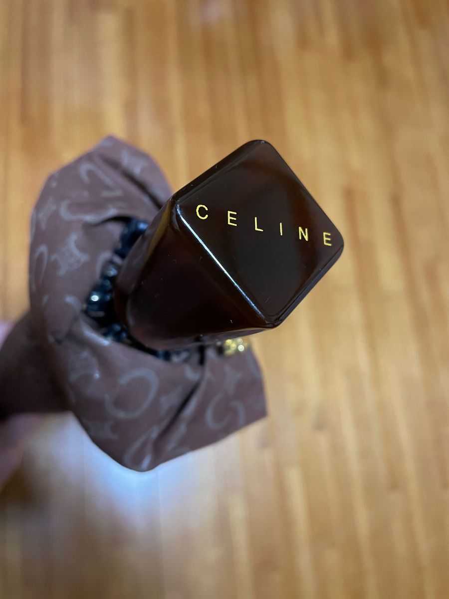 CELINE セリーヌ 折りたたみ傘 マカダム柄 トリオンフ 晴雨兼用 CELINE セリーヌ 折りたたみ傘 マカダム柄 トリオンフ 晴雨兼用