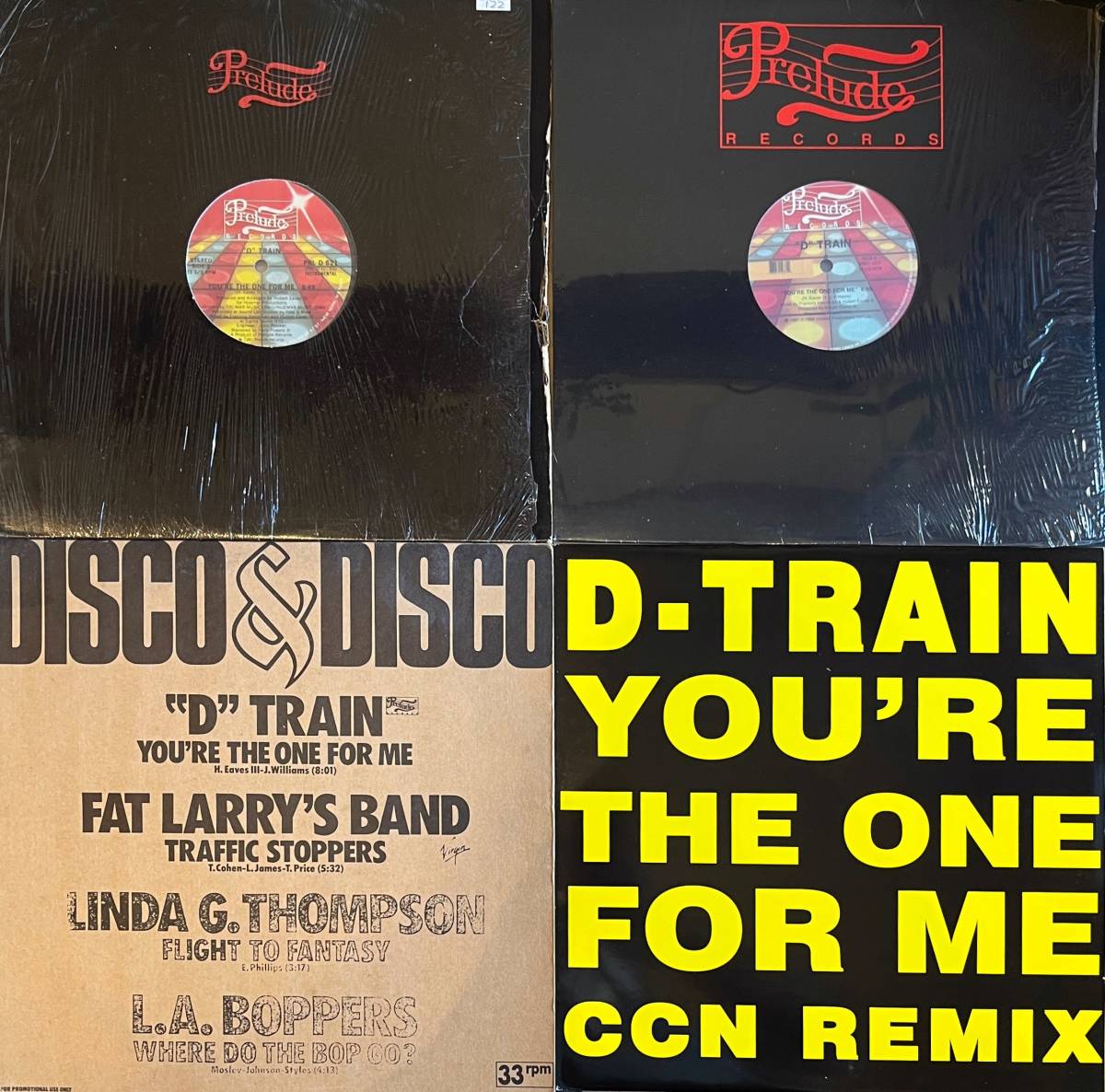 ■まとめて!■D Train / You're The One For Me シュリンク付/プロモ盤含む 12inchレコード 合計4枚セット! 80's ポスト・ディスコ_画像1