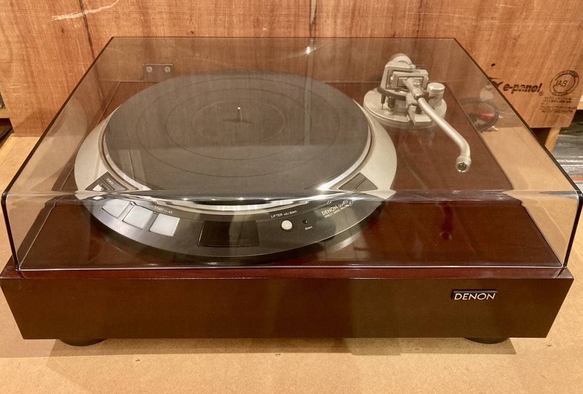 □DENON (デノン) / DP-60L レコードプレーヤー ターンテーブル DD S字アーム EON製 POD RECORD CLAMP  スタビライザー付属｜代購幫