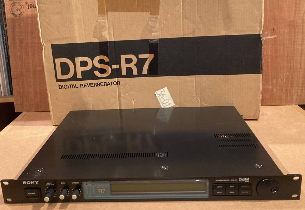 ■SONY / DPS-R7 DIGITAL REVERBERATOR ソニー デジタルリバーブ ラックエフェクター 元箱付_画像1