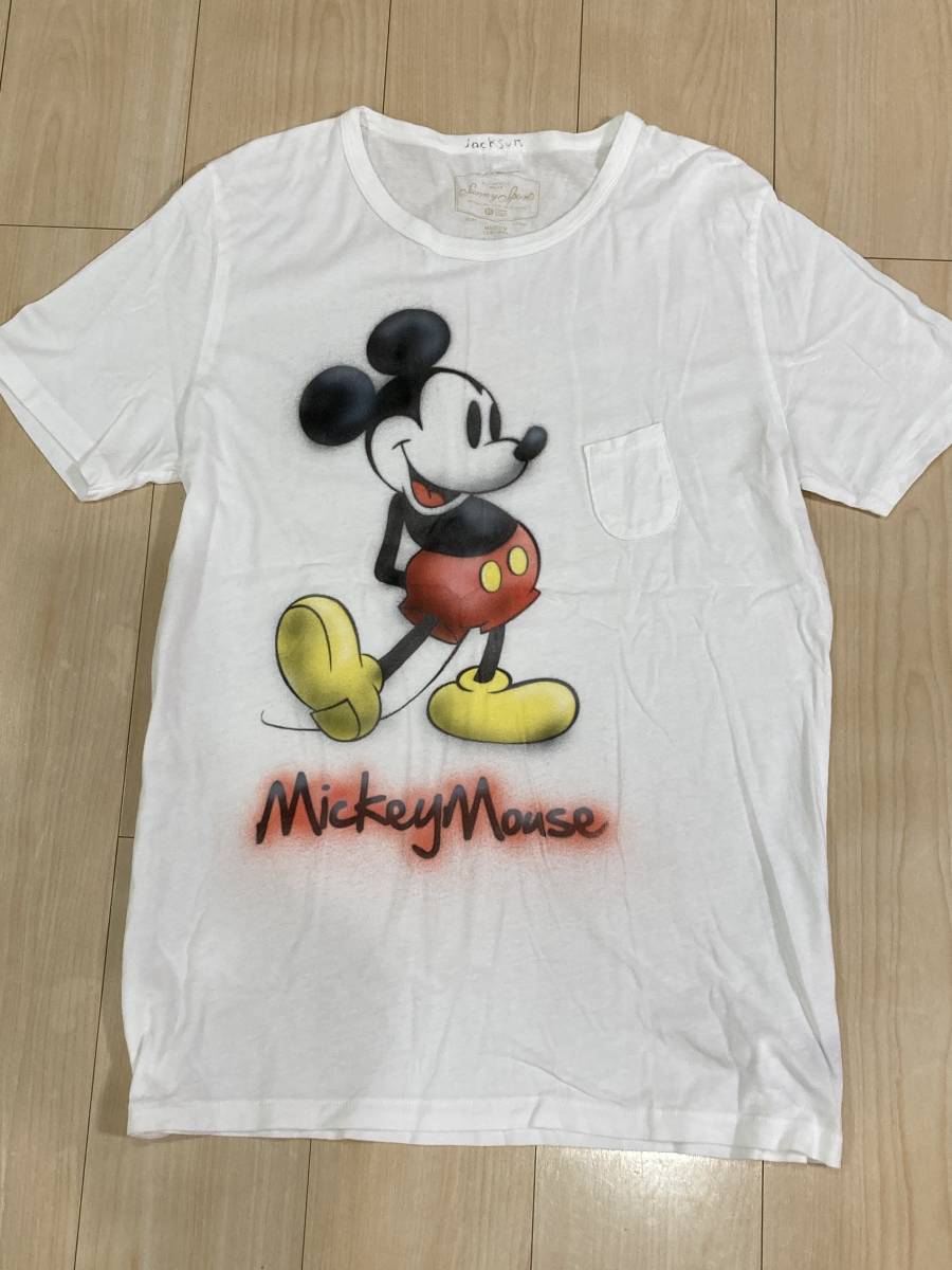 ロンハーマン 取扱 ジャクソンマティス サニースポーツ ディズニー ミッキー コラボ 別注 Tシャツ スマイル ニコちゃん ヴィンテージの画像1