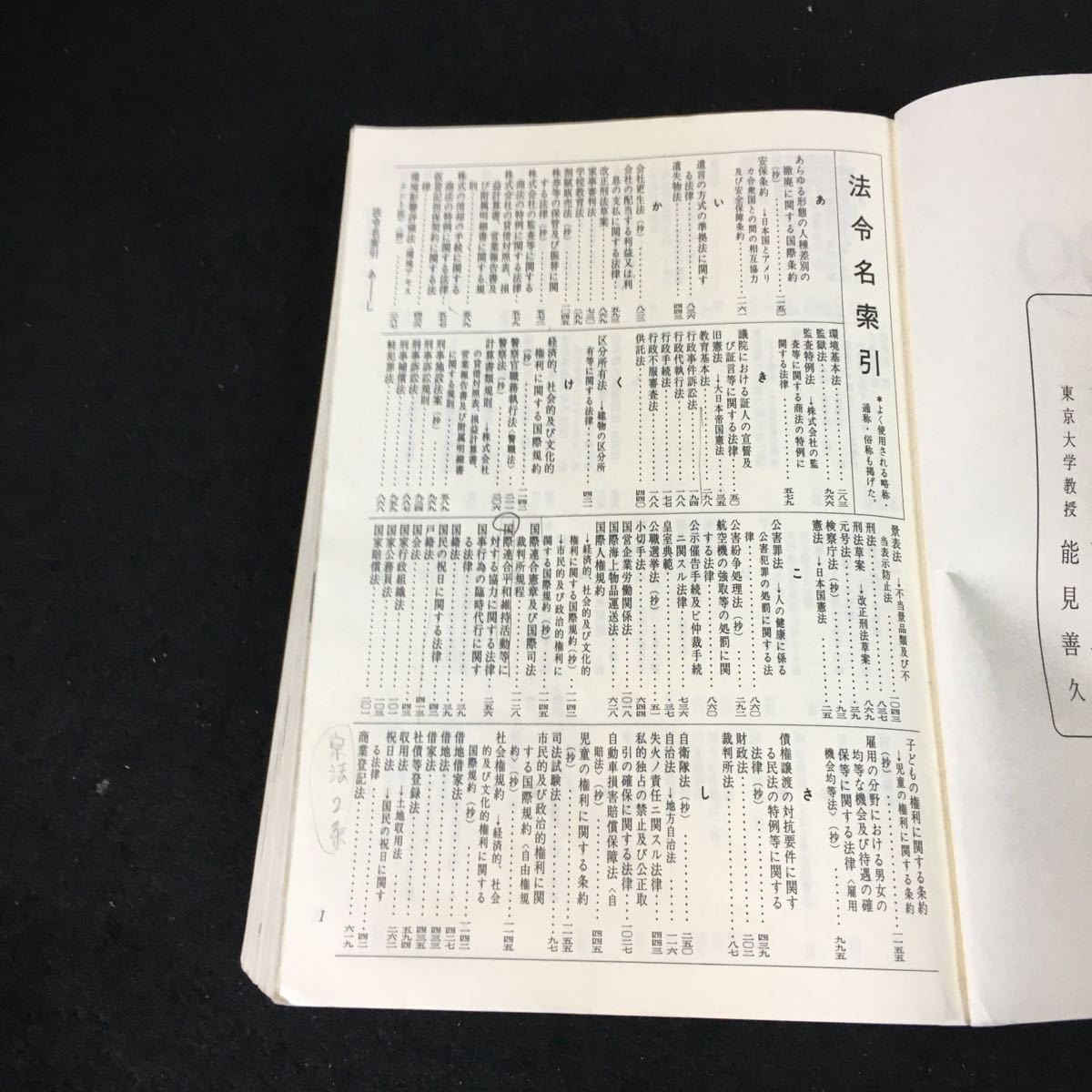 a-314 ポケット六法 株式会社有斐閣 平成10年第一刷発行※1_画像2
