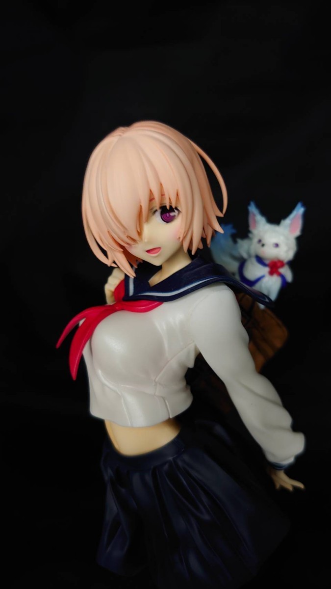 マシュ・キリエライト 制服ver Fate 23cm Grand Order FGO フィギュア プラモデル ガレージキットフェイト 塗装済み完成品　美少女フィギュ_画像1