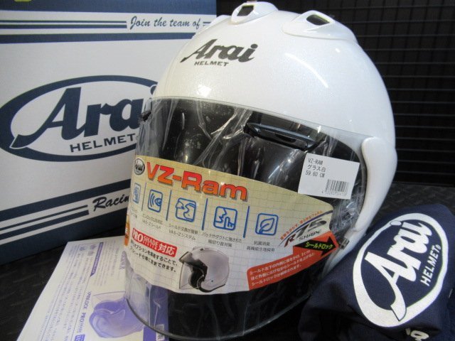 Araiヘルメット VZ-RAM 59.60CM▼R1200GS.GPZ900R.Z1/Z2.▼ゼファー750.レブル250.GB350.GROM.CB400SF.GPZ900R.MT-07.MT-09.モンキー125.SR_画像1