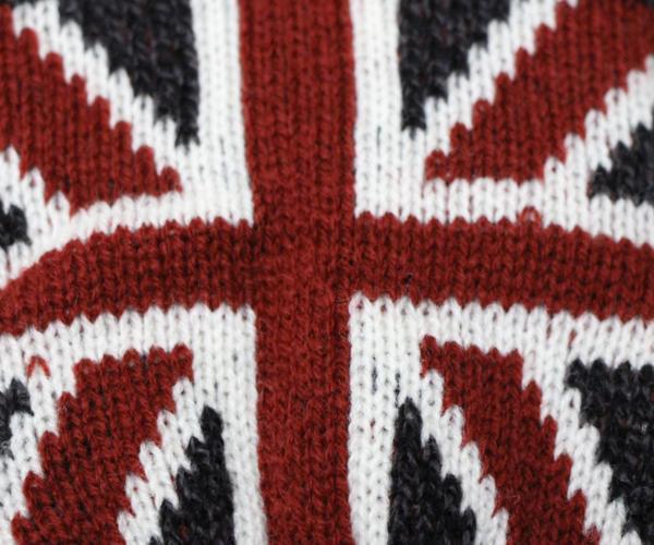  Union Jack pattern & reverse side soft molding gloves black Mix new goods [.. packet shipping ( nationwide equal 220 jpy tax included )]
