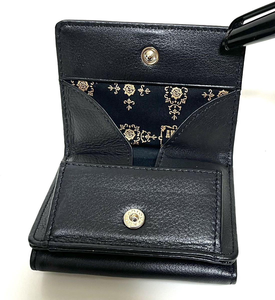 【新品未使用】ANNA SUI 財布 ミニサイフ 黒 マイティティ 猫 アナスイ_画像9