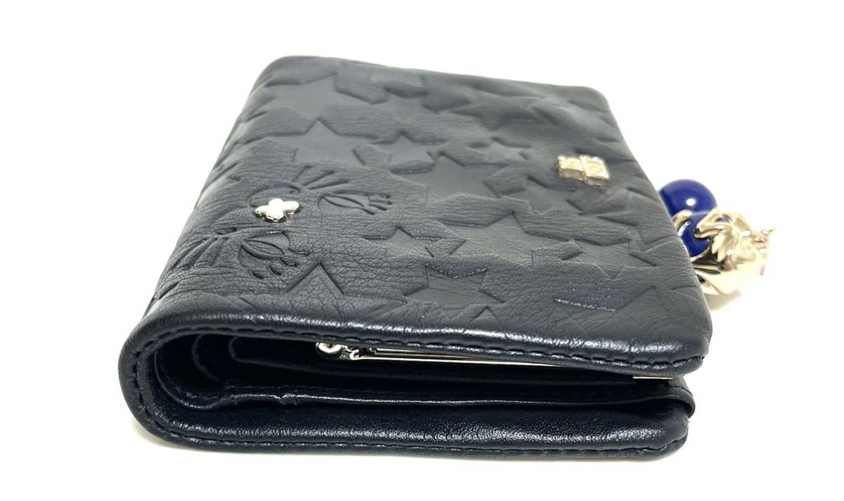 新品未使用】ANNA SUI 財布 プレイングキャット 猫 黒 アナスイ 新品未使用】ANNA SUI 財布 プレイングキャット 猫 黒 アナスイ