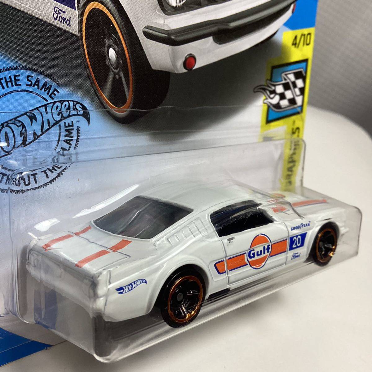 ☆ホットウィール☆ '65 フォード マスタング 2+2 ファストバック Gulf ガルフ ブリスター割れ少あり　Hot Wheels _画像4