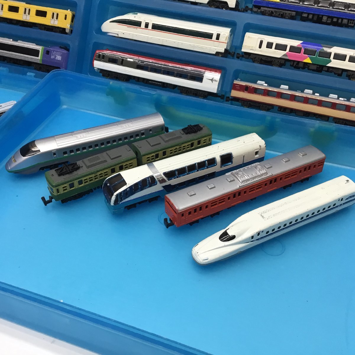 ■トレーン 鉄道模型 30個 まとめ セット 1/140　1/160 スケール TRANE Nゲージ 電車 汽車 新幹線 乗り物 玩具 おもちゃ 現状品_画像4