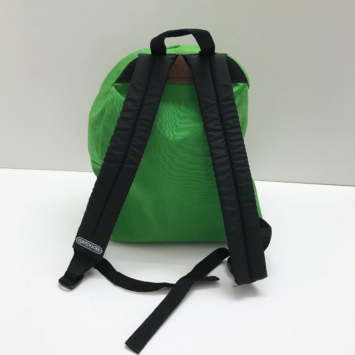 ▲現状品 OUTDOOR PRODUCTS アウトドア プロダクツ 452U リュック デイパック エメラルド グリーン系 緑 ナイロン 軽量 鞄 約0.35kg_画像4