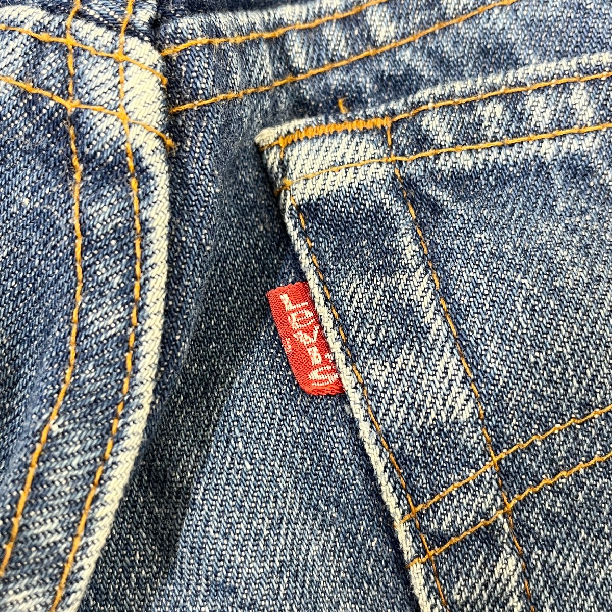 ●80s vintage Levi’s リーバイス デニム ジーンズ ボタンフライ 501 刻印653 スモールe USA製 ブルー系 サイズW32L32 メンズ 0.69kg●_画像5