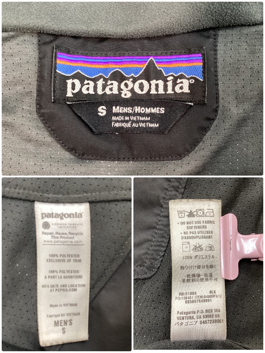 ■patagonia パタゴニア STORM JACKET ストームジャケット ナイロン アウトドア 登山 アウター 84999FA12 メンズ サイズS 黒 ブラック■_画像7