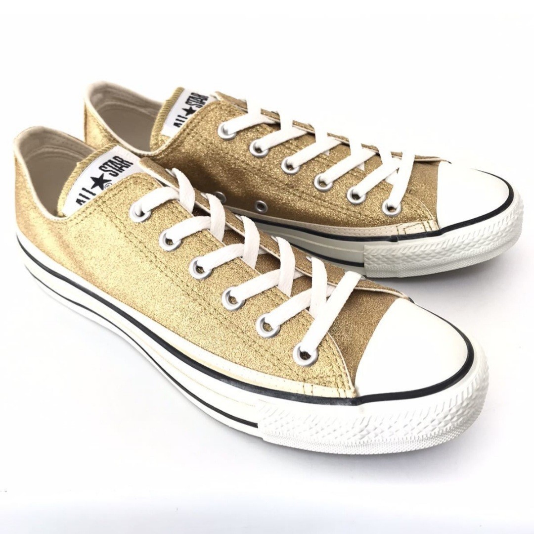 限定！CONVERSEコンバース☆ゴールドスニーカー26、5cm金色ラメシューズローカット メンズ_画像3