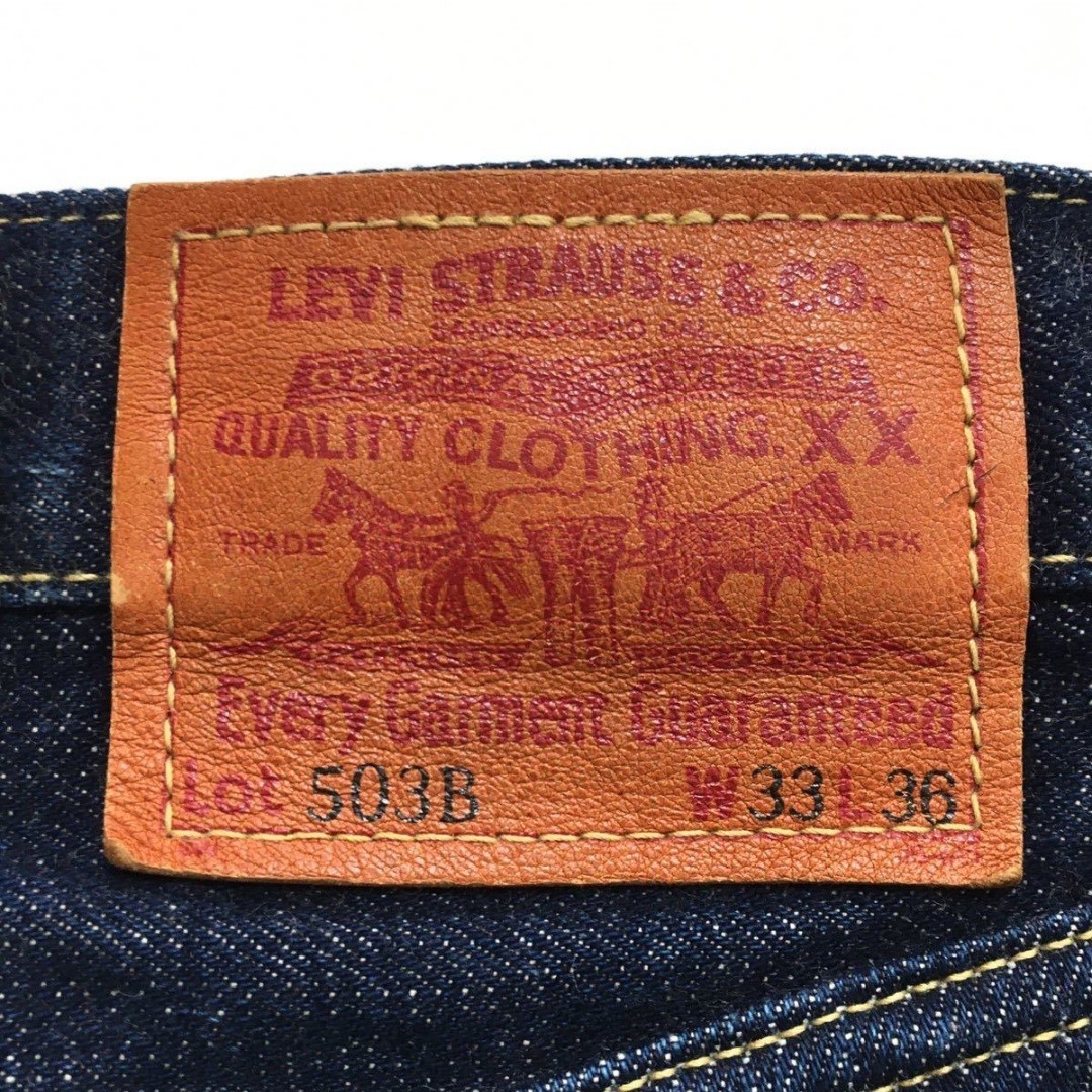 濃紺！リーバイス503BXXヴィンテージ復刻33☆日本製赤耳BIGEビッグE☆Levi''sデニムパンツジーンズジーパン☆501XX66モデル好きに_画像5