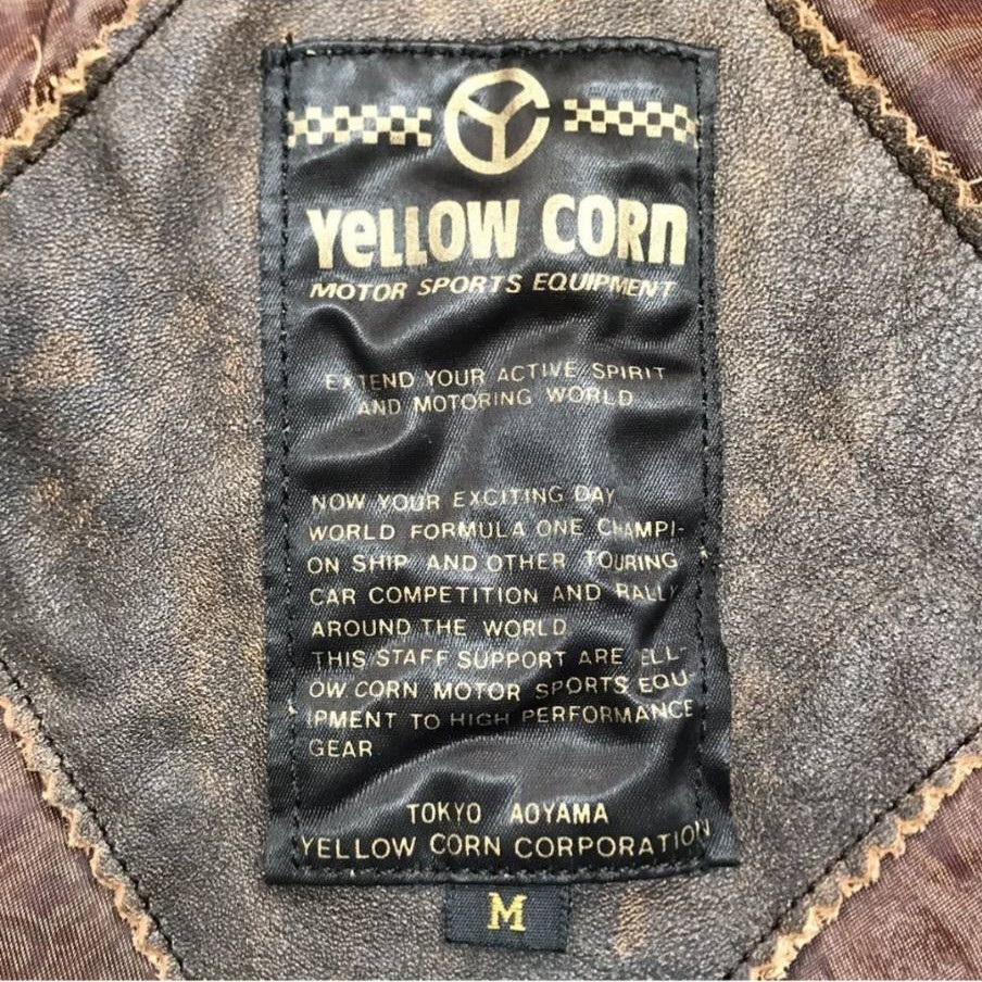 希少 YELLOW CORNイエローコーン 牛革レザージャケットMA-1