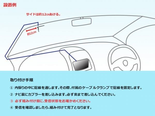 地デジ L型フィルムアンテナ＆HF201Sアンテナコード KENWOOD ナビ買い替え 載せ替え MDV-L401/MDV-L402 AG20a_画像3