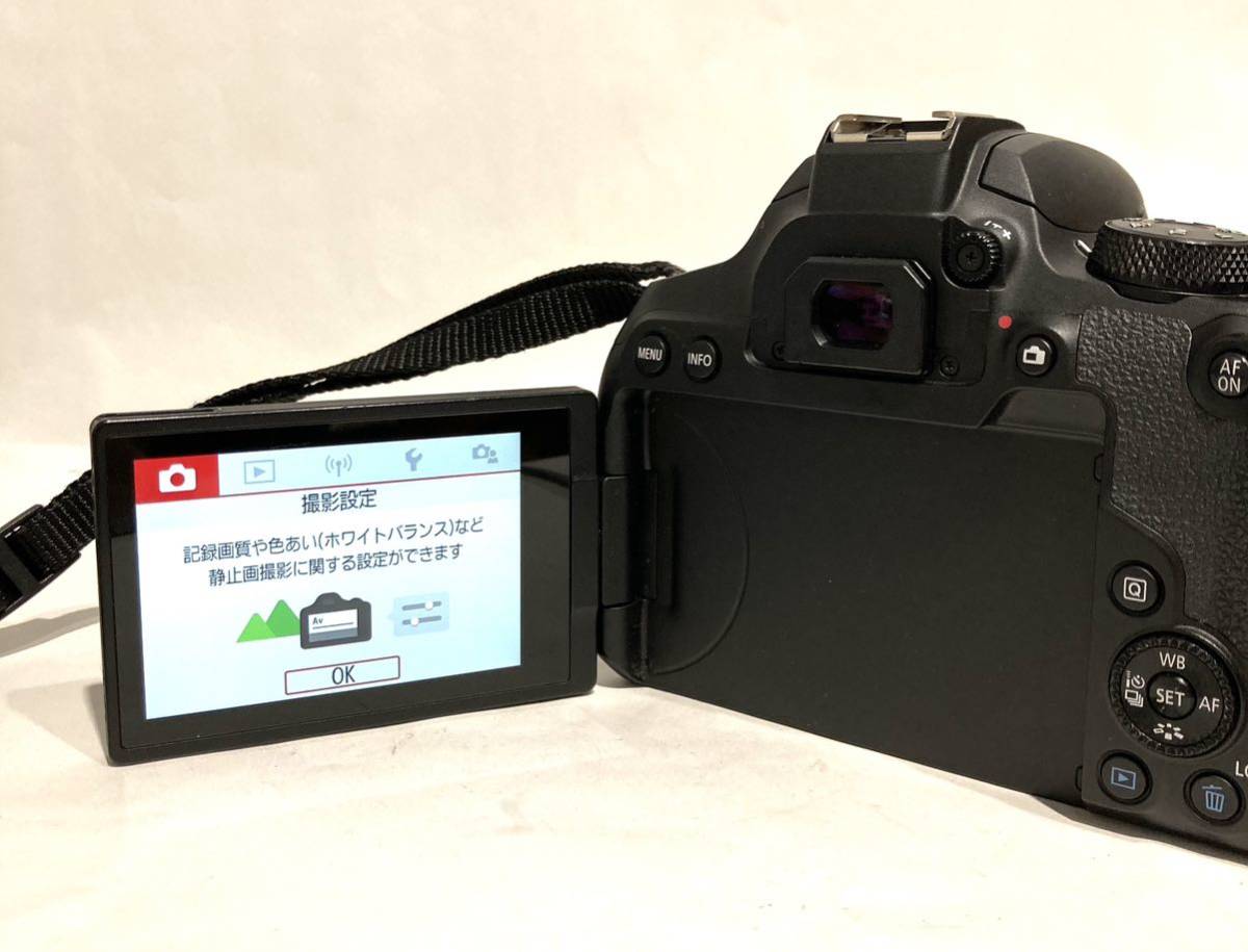 bk-396 キャノン Canon EOS Kiss X10i レンズセットCanon EF 18-55㎜ EF 55-250㎜ 1:4-5.6 IS STM(O63-1)_画像9