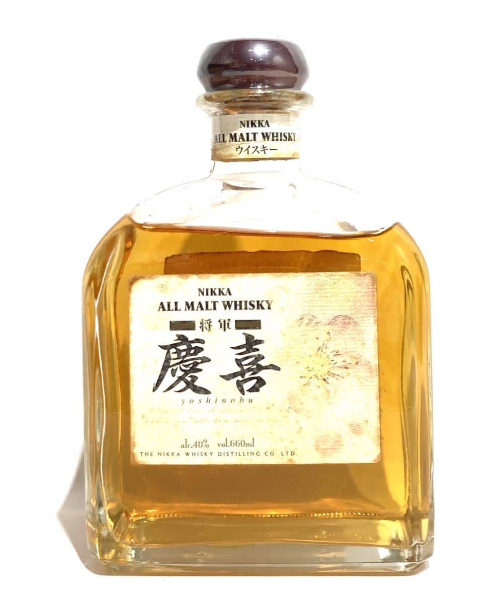 ★bk-149 未開栓 古酒 NIKKA ALL MALT WHISKY ニッカ オールモルト ウイスキー 将軍 慶喜 国産 660ml 40％ (N171-3)_画像1