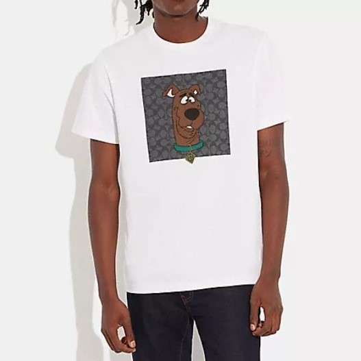 ◆新品/正規品◆【COACH★CG610-S】COACH×SCOOBY-DOO! 新作コラボ♪ シグネチャー半袖Tシャツ ユニセックスモデル 定価23,100円 即決!! _画像4