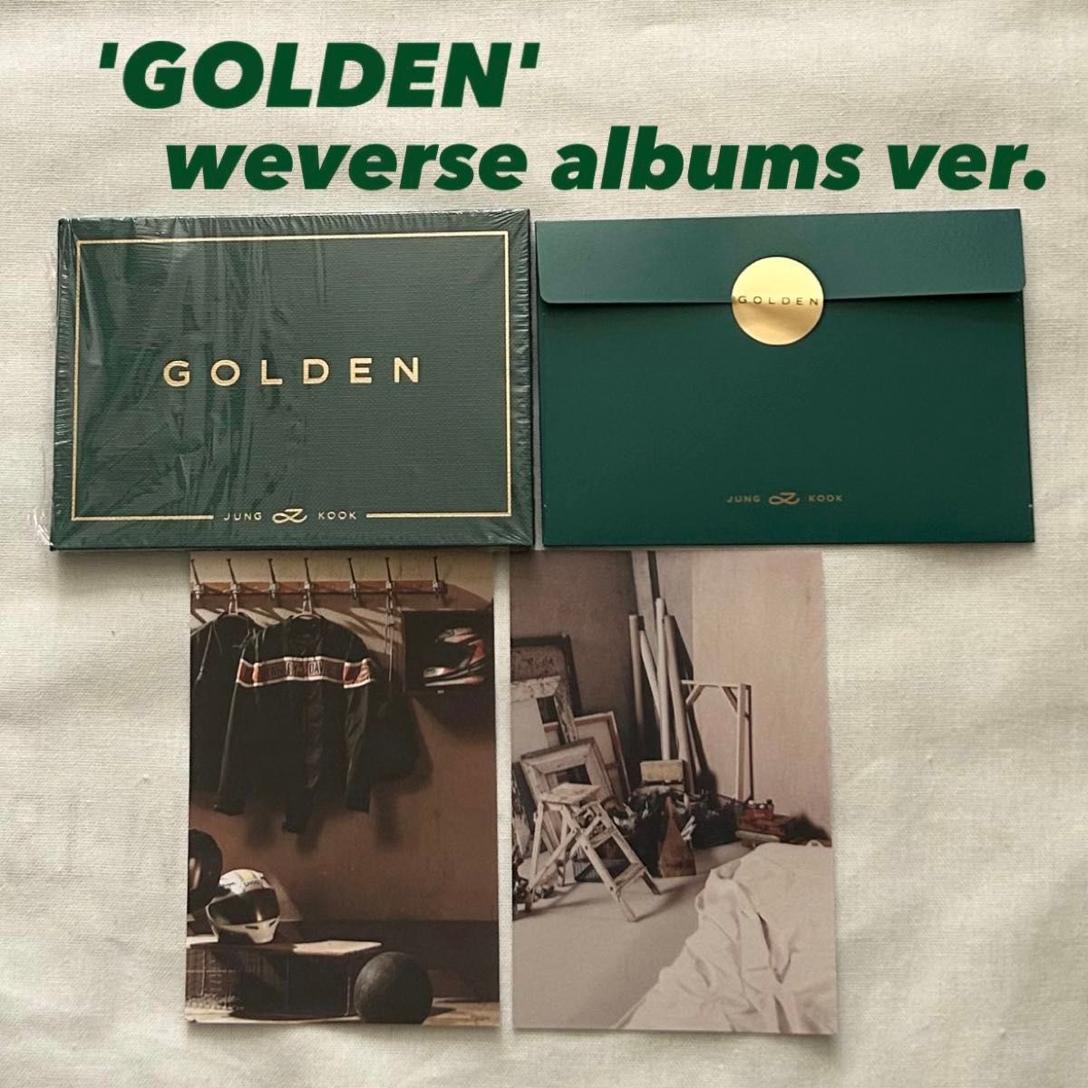 BTS JUNGKOOK solo Album 'GOLDEN' Weverse GLOBAL Albums ver. ①