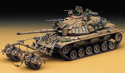 ACADEMY アカデミー 1367 1/35 IDF M60A1 BLAZER with KMT-4 MINE ROLLER_完成時の参考画像です。