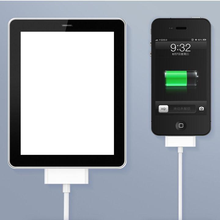 旧型 iPhone iPad iPod 充電器 充電 ケーブル USB 白 1ｍ_画像3