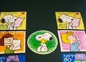 使用済　2010年G.SNOOPYお手紙編80円8種10枚_画像2