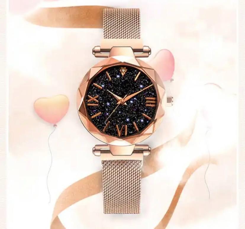 a54* новый товар не использовался * женские наручные часы часы rose Gold магнитный пряжка Корея аксессуары браслет часы симпатичный аналог 