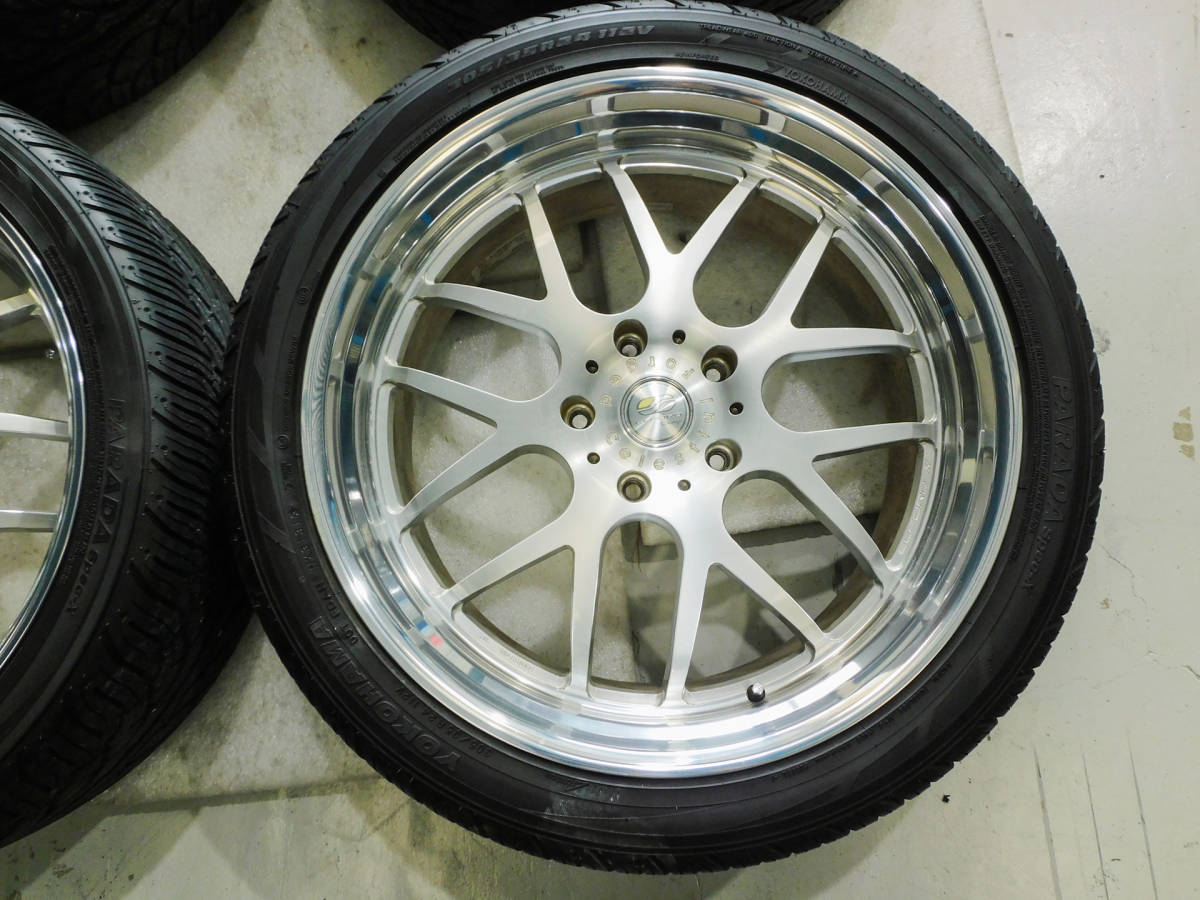 ELFORD Celestial セレスティアル 24x10.0J P.C.D 150-5H インセット +41.5 ランドクルーザー200 ZX 305/35R24 タイヤ付き4本セット_画像5