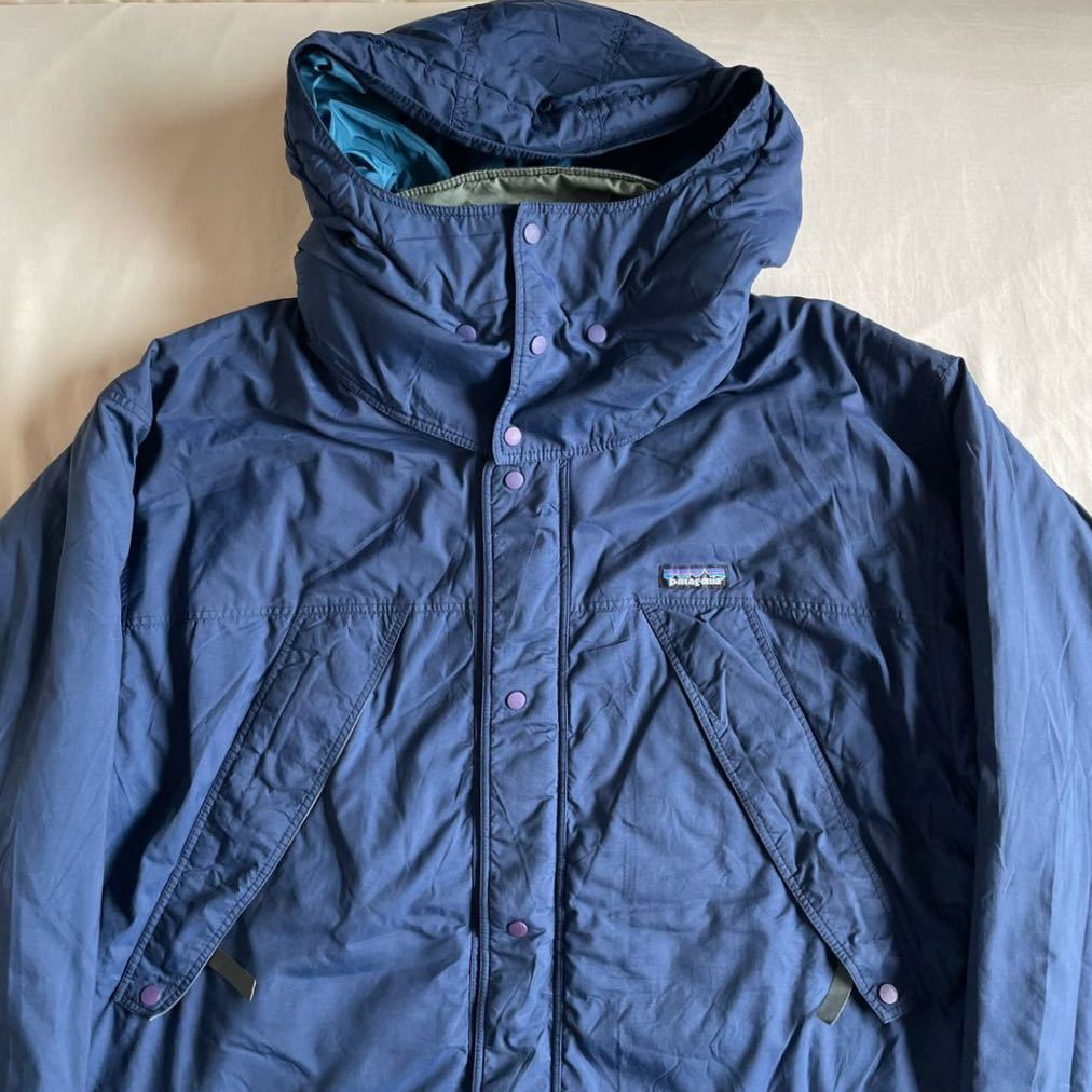 希少! 90s patagonia XL ガイドパーカー コート 中綿 フード完品 希少! 90s patagonia XL ガイドパーカー コート 中綿 フード完品