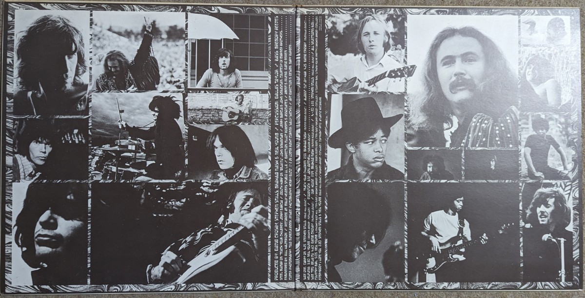 CSN&Y-Deja Vu★仏Orig.色違い白カヴァー盤/Neil Young/Stephen Stills/David Crosby/Graham Nash/Buffalo Springfield/The Byrds/Hollies_画像4