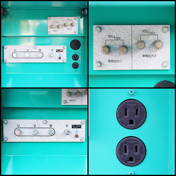 ディーゼル発電機 DENYO DCA-45ESI 超低騒音型 2014年式 45kVA 200/400V デンヨー 建設機械 整備済 福岡 別途送料(要見積) 中古 11H51_画像6