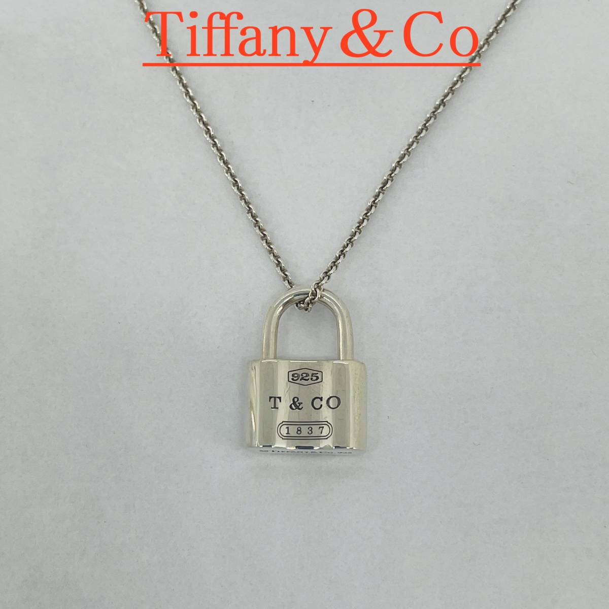 【極美品】Tiffany＆Co ティファニー ネックレス パドロック 南京錠 銀