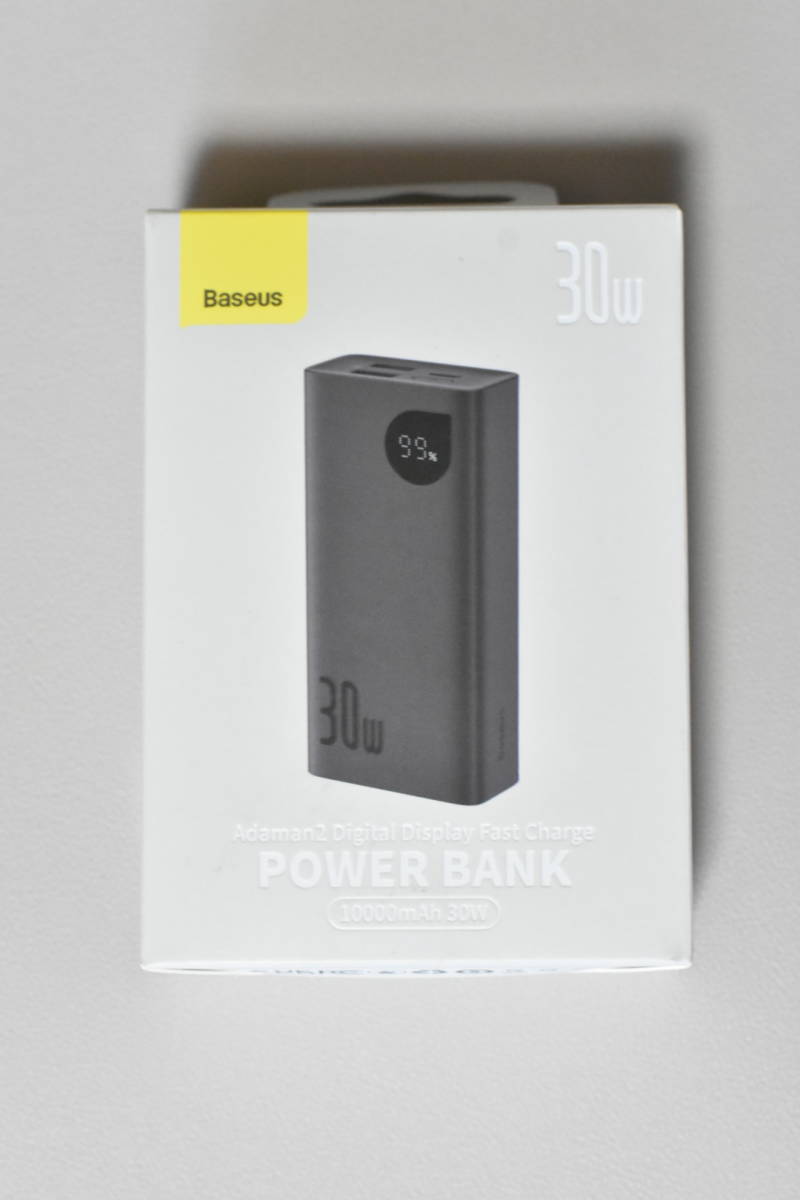 Baseus mobile battery 10000mAh high capacity [ PD QC PPS correspondence / 3 port same time charge / USB-C*1 & USB-A*2 / LED display / light weight small size ]/189