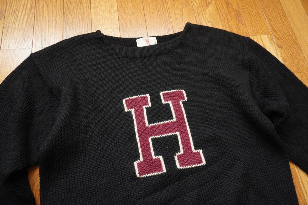 90's★ハーバード大学 公式 レタード ニット セーター Harvard Varsity Club L～XL相当★AUBERGE オーベルジュ KURT カート