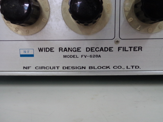 NF　CIRCUIT　DESIGN BLOCK　WIDE　RANGE　DECADE　FILTER　Model　FV-628A　ジャンク_画像2