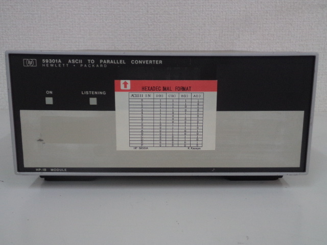 hp 59301A ASCII TO PARALLEL CONVERTER ジャンクの画像1
