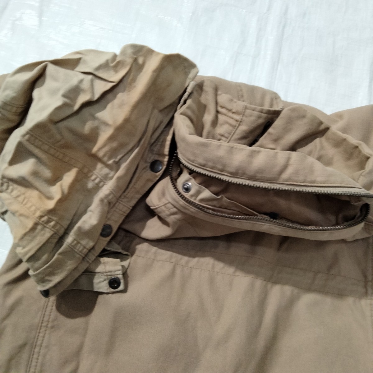 nonnative ノンネイティブ　M65 フィールド　ジャケット　カーキ　khaki コットンサテン　ミリタリー　柄パターン裏　サープラス　military_画像7