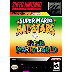 ★送料無料★北米版 スーパーファミコン SNES Super Mario All Stars and World スーパーマリオコレクション