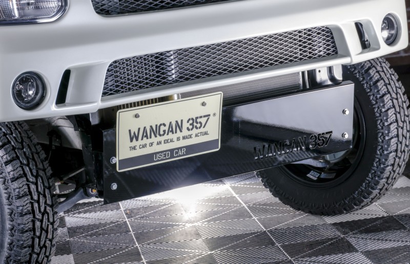 WANGAN357 DA17V DA17W エブリイ ワゴン エブリー バン フロント スキッドバンパー スチール製 黒 ブラック塗装仕上げ品 357C008_画像8