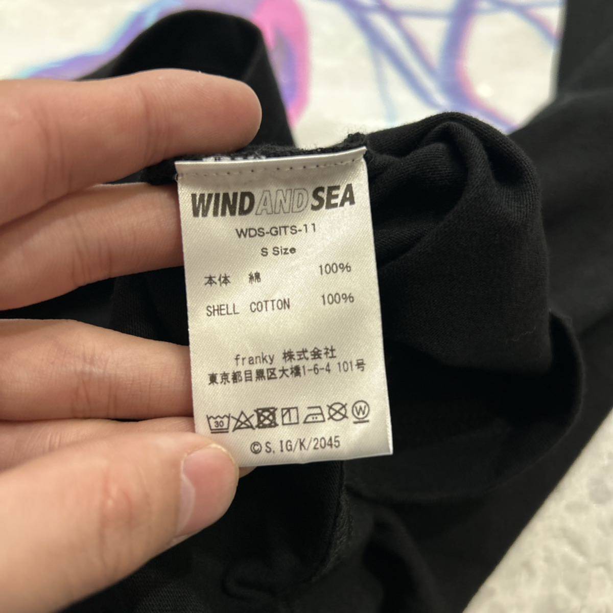 A @ 22AW '人気コラボ' WIND AND SEA ウィンダンシー × 攻殻機動隊 草薙素子 ロングスリーブ 長袖 Tシャツ / カットソー S トップス_画像6