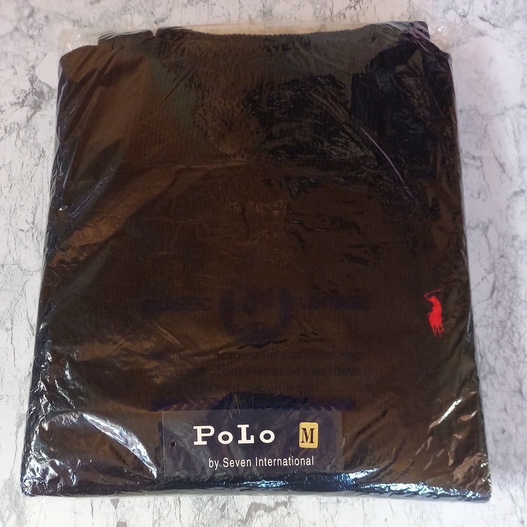 PoLo by Seven International　ポロ　セブン　インターナショナル　ウール　タートルネックセーター　未使用タグ付き　サイズ　M　ブラック_画像9