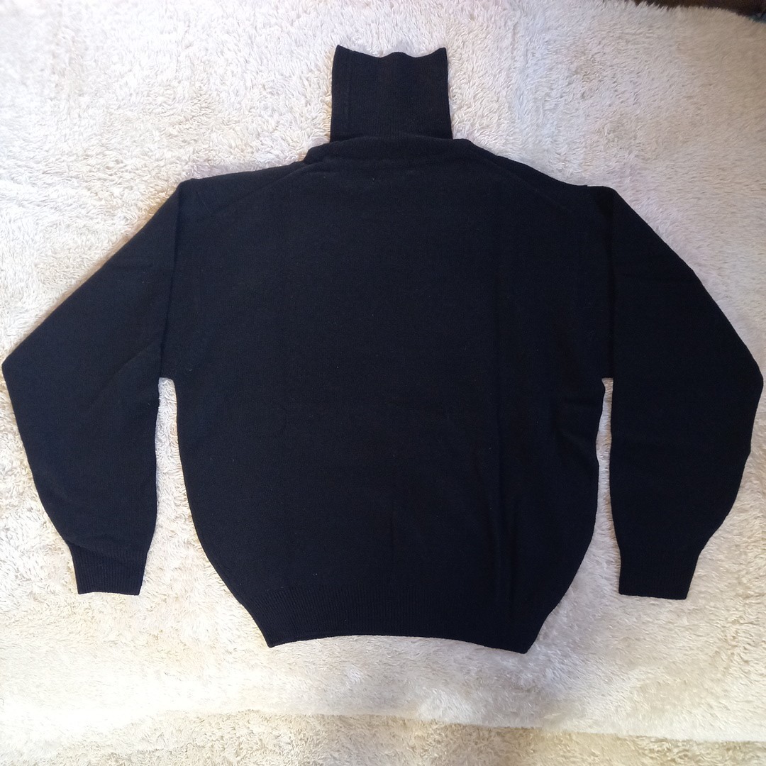 PoLo by Seven International　ポロ　セブン　インターナショナル　ウール　タートルネックセーター　未使用タグ付き　サイズ　M　ブラック_画像2