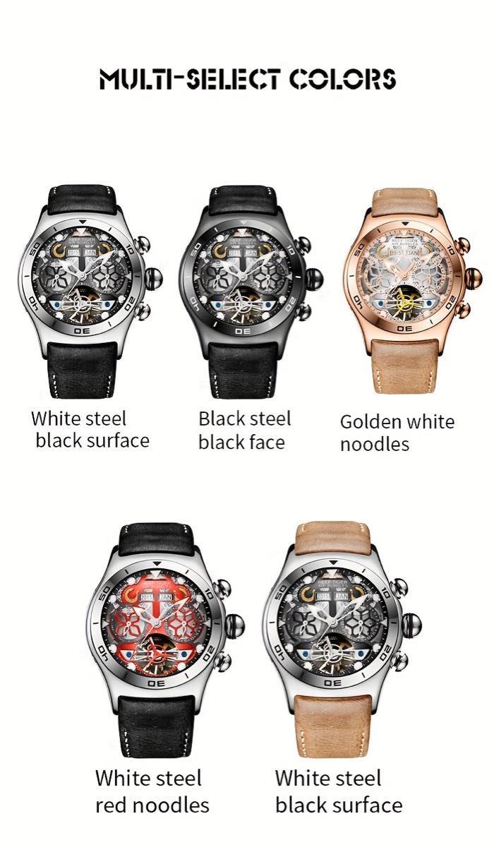 メンズメカニカルウォッチハイエンドビジネス防水アナログウォッチ 自動巻き メンズ腕時計 高品質