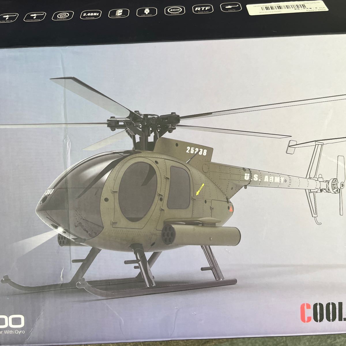 C189 MD500 ラジコン ヘリコプター 1/28 フルセット_画像2