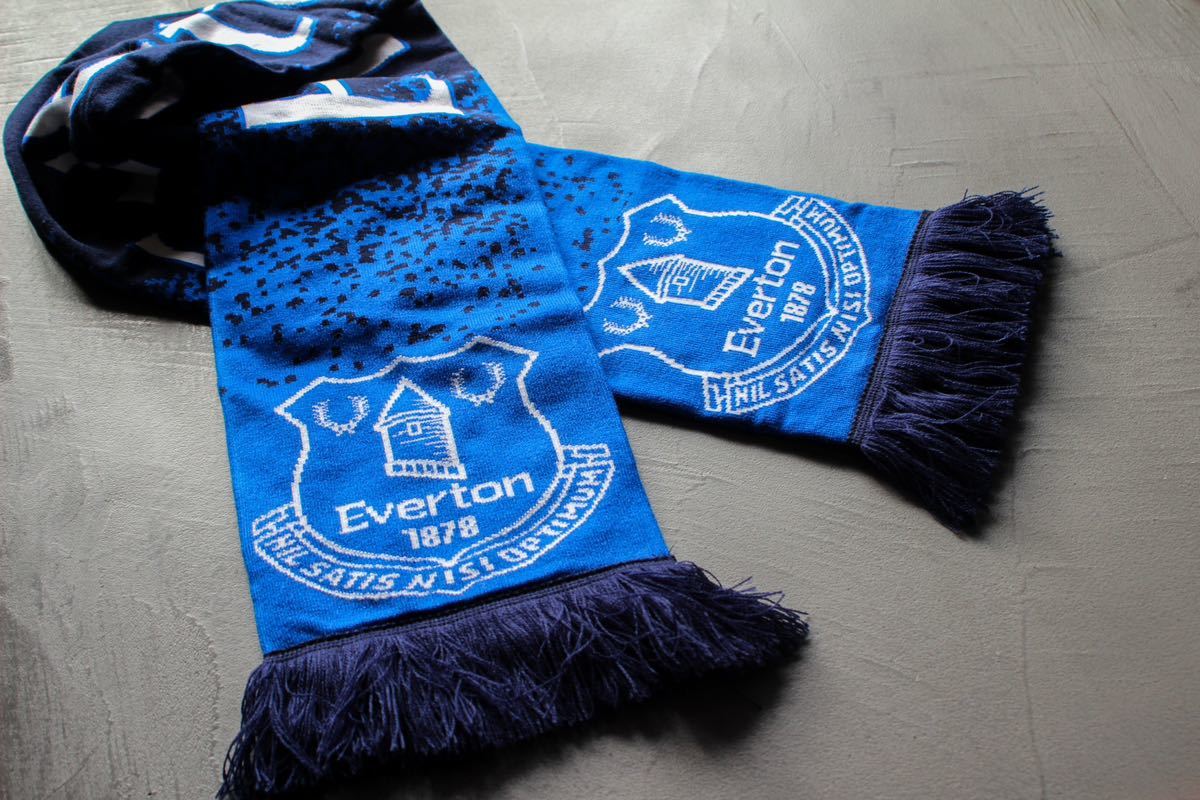 エバートン サッカーマフラー Everton 現地購入 欧州製 - マフラー